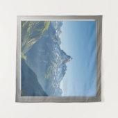 Square Window with Views of the Swiss Alps タペストリー (正面(横))
