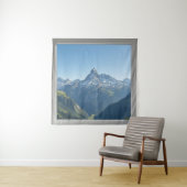 Square Window with Views of the Swiss Alps タペストリー (インサイチュ)