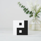 Square Yin Yang スクエア名刺 (スタンド正面)