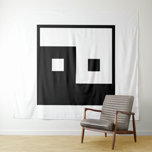 Square Yin Yang タペストリー (インサイチュ(横))