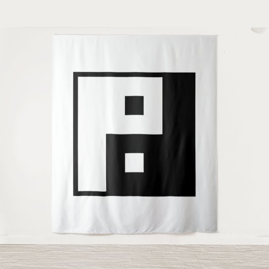 Square Yin Yang タペストリー (正面)