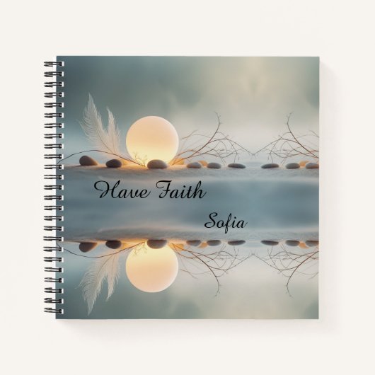 Square Zen Art Journal: Full Wrap Creative ノートブック (正面)