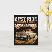 Squarebody Truck  カード (黄色い花)