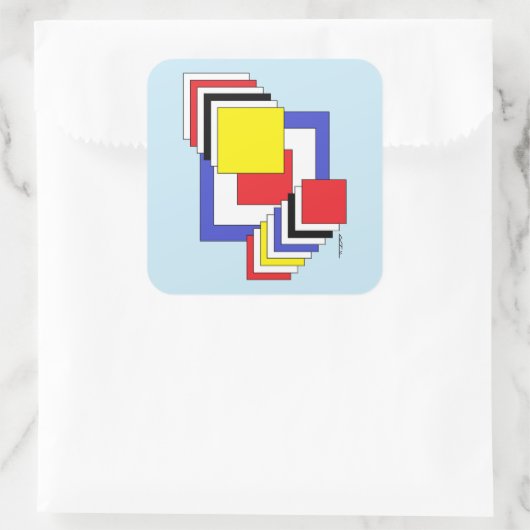 Squares Abstract スクエアシール (バッグ)