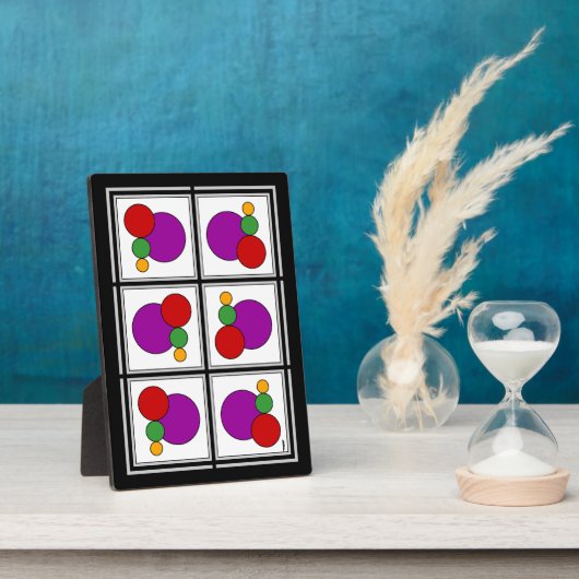 Squares and Circles Abstract フォトプラーク (側面)