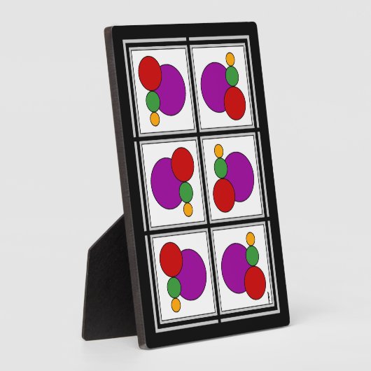 Squares and Circles Abstract フォトプラーク (側面)