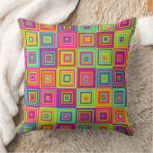 Squares Pattern クッション (ブランケット)