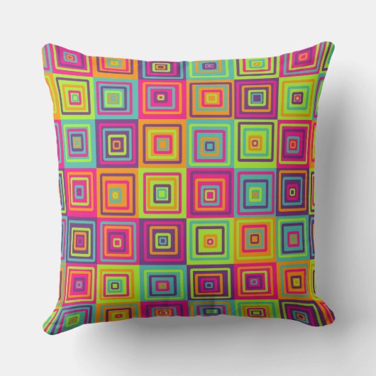 Squares Pattern クッション (裏面)