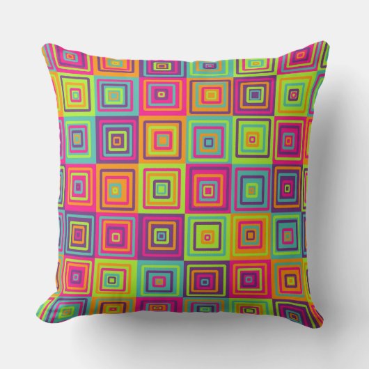 Squares Pattern クッション (正面)