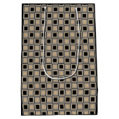 Squares pattern ミディアムペーパーバッグ (裏面)