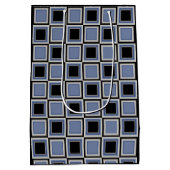 Squares pattern ミディアムペーパーバッグ (裏面)