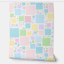 squares various sizes in pastel tones 壁紙