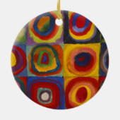 Squares With Concentric Circles セラミックオーナメント (裏面)