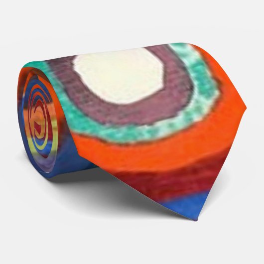 Squares with Concentric Circles by Kandinsky ネクタイ (ロール)