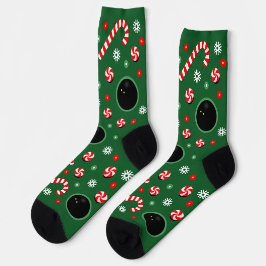 Squash Christmas Holiday Gift Socks ソックス (左)