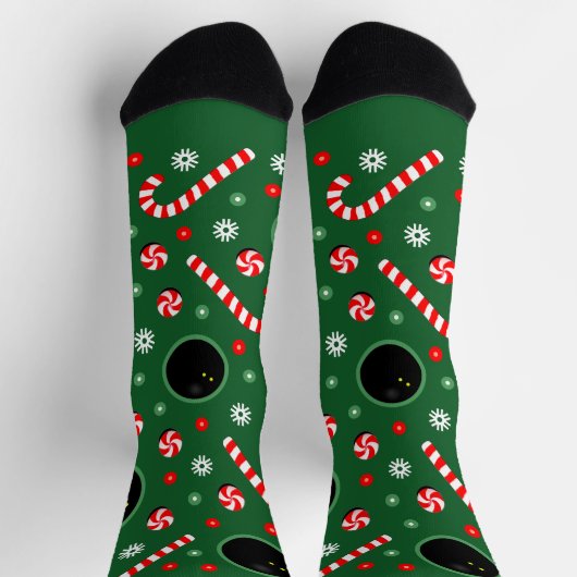 Squash Christmas Holiday Gift Socks ソックス (上部)