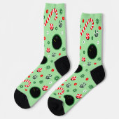 Squash Christmas Holiday Gift Socks ソックス (左)