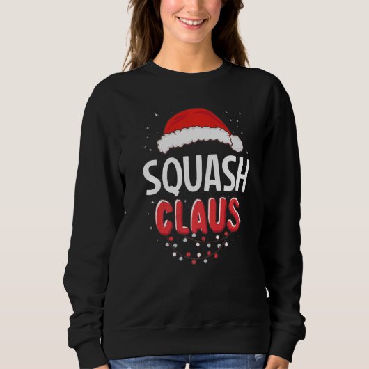 Squash Santa Claus Christmas Matching Costume スウェットシャツ (正面)