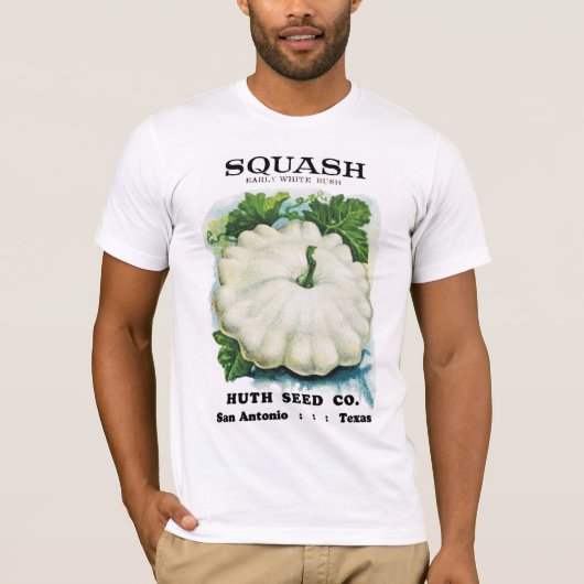 Squash Seedパケットラベル Tシャツ (正面)
