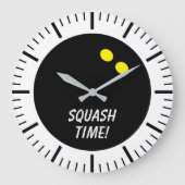 Squash sports club custom large wall clock ラージ壁時計 (正面)