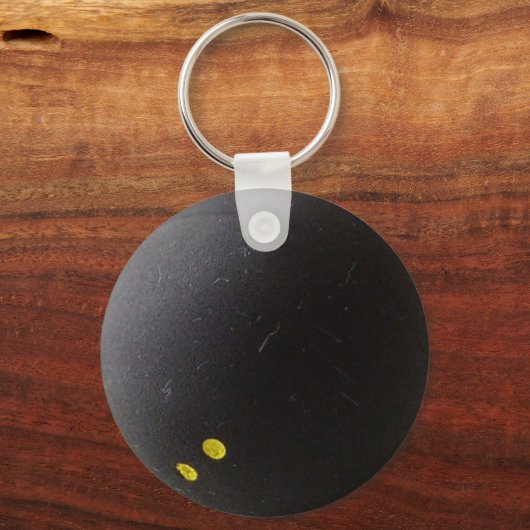 Squashball Keychain IDラベルお名前と番号 キーホルダー (裏面)