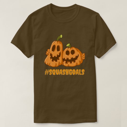 #SquashGoals面白いハロウィーン Tシャツ (デザイン正面)