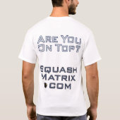 SquashMatrix.com Tシャツ (裏面)