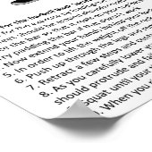 Squat -エクササイズ – 筋肉解剖図 ポスター (角)