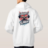 Squat & Conquer：強さを放つ パーカ (裏面)