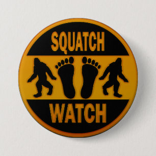 Squatchの腕時計 缶バッジ