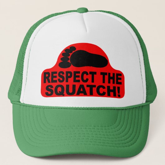 SQUATCHを尊重して下さい! ボボのプロのように見えて下さい キャップ (正面)