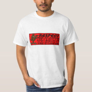 SQUATCHを尊重して下さい!  ボボのプロのように見えて下さい Tシャツ