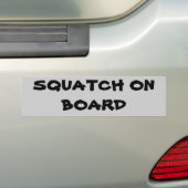 Squatch船上に バンパーステッカー (車上)