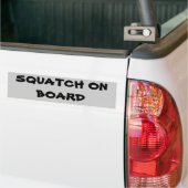 Squatch船上に バンパーステッカー (トラック上)