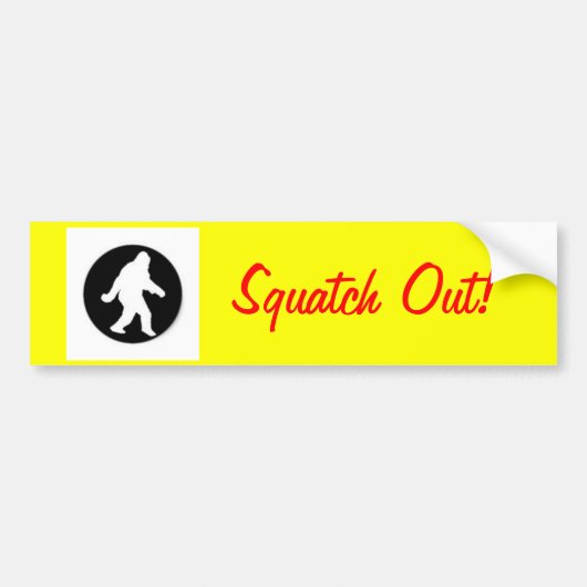 squatch.png、Squatch! バンパーステッカー (正面)
