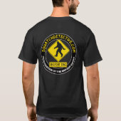 Squatchdetective.comの黒いTシャツ Tシャツ (裏面)