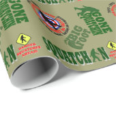 Squatchinおよび狩りの行った割り当て ラッピングペーパー (ロールコーナー)