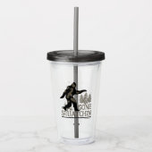 Squatchinの行ったサスカッチ アクリルタンブラー (正面)