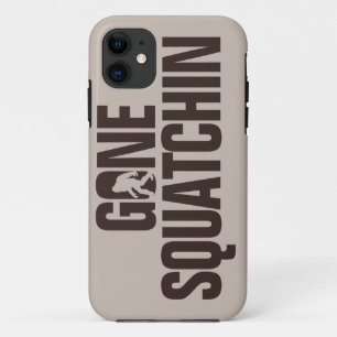 Squatchinの行った日焼けおよび茶色 iPhone 11 ケース