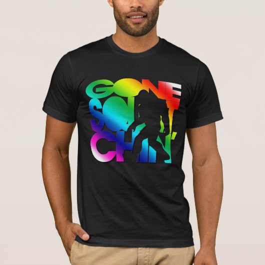 Squatchinの行った虹 Tシャツ (正面)