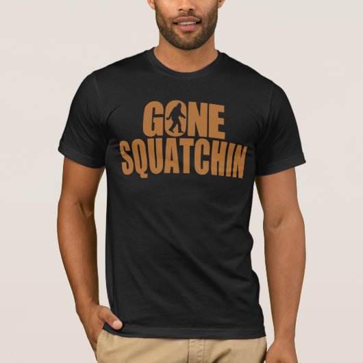 Squatchinの行った銅および黒いTシャツ Tシャツ (正面)