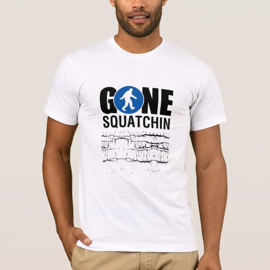 Squatchinの行った青 Tシャツ (正面)