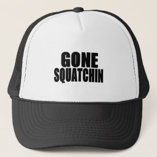 Squatchinの行った黒いロゴ キャップ