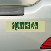 Squatchin バンパーステッカー (車上)