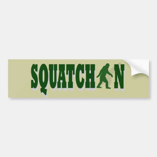 Squatchin バンパーステッカー (正面)