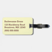 Squatchin ラゲッジタグ (裏面横)