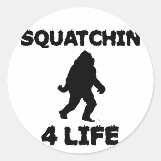 Squatchin 4の生命 ラウンドシール (正面)