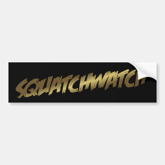 SQUATCHWATCHのサスカッチのバンパーステッカー バンパーステッカー (正面)