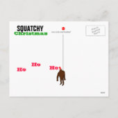 SquatchyのクリスマスのSquatchの郵便はがき シーズンポストカード (裏面)