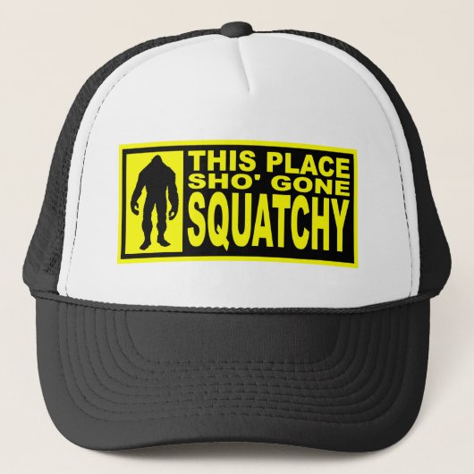 Squatchyの行った帽子-ビッグフットを見つけること キャップ (正面)